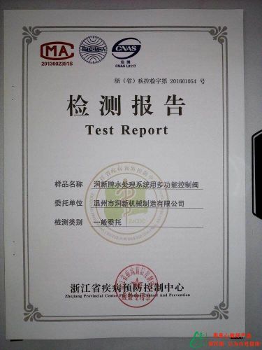 润新阀检测报告